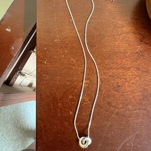Kate Spade Silver Swirl Necklace